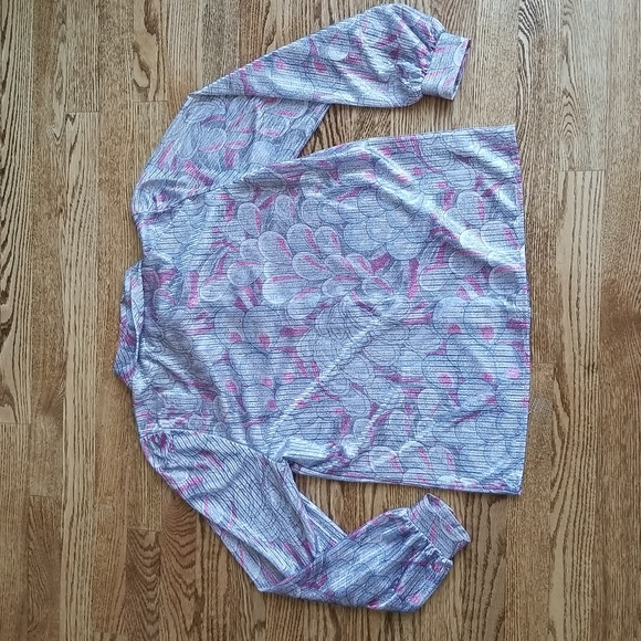 (10) D'Allaird's Made in Canada Vintage Blouse Bow Tie Neck Satin Soft Silky - Picture 7 of 7